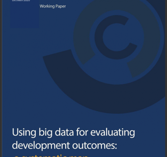 Using big data for evaluating development outcomes: a systematic map