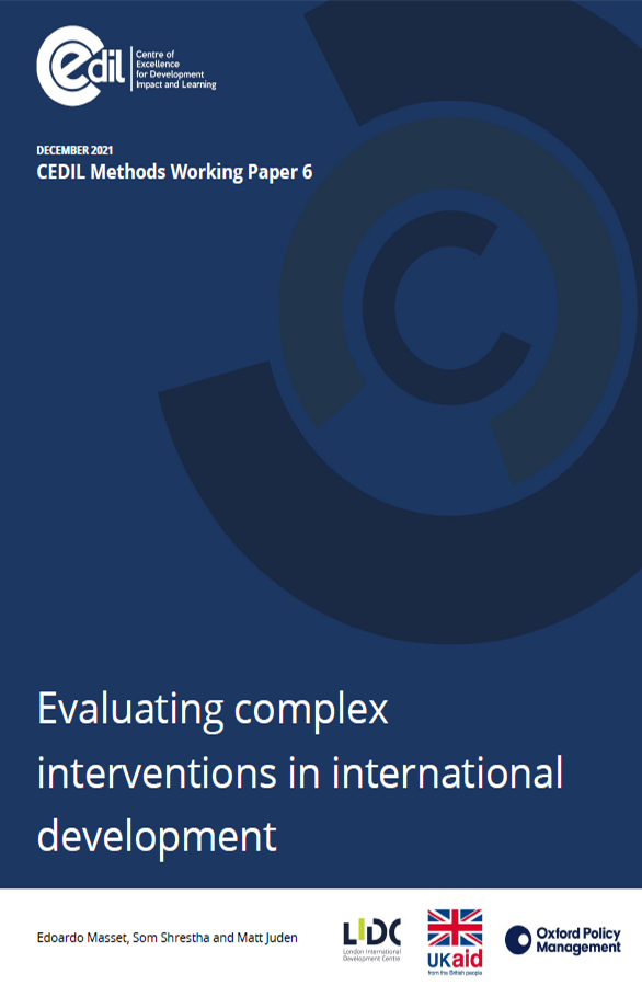 Evaluating complex interventions in international development