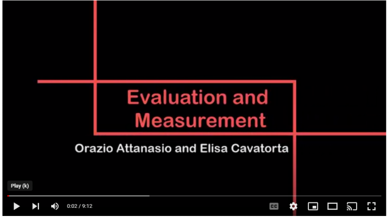 Evaluation and Measurement video blog